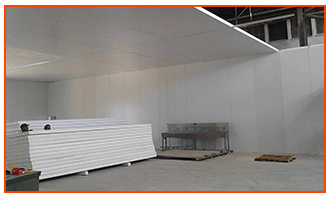 Insulation Panels being used in a Cold Room installation in Pretoria, Gauteng