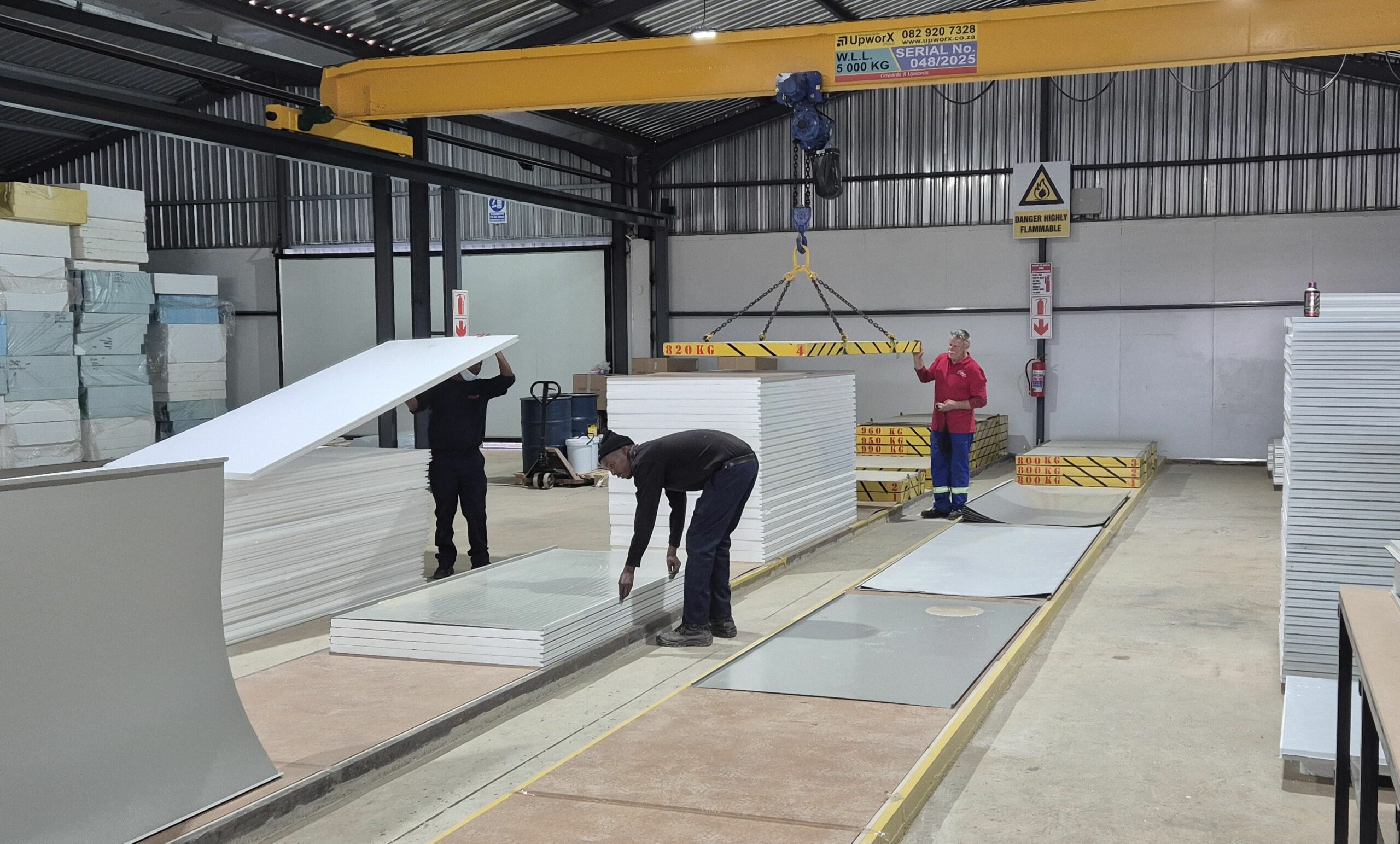 Insulated panel manufacturing at Frigipan