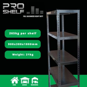 ProShelf 5 Tier Metal Shelf - Fully Galvanised
