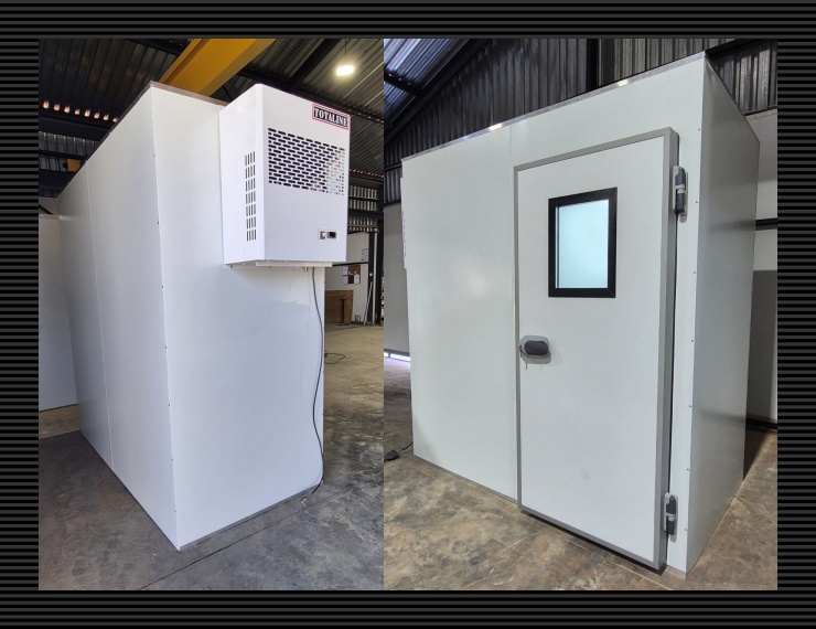 Customer-built cold room using Frigipan insulated panels