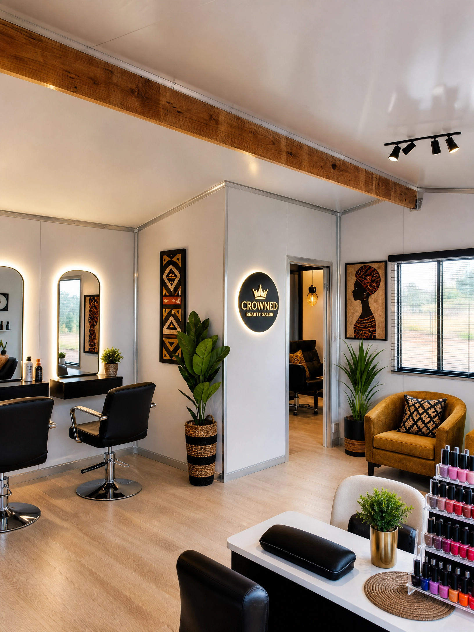Customer-built specialist commercial interior using insulated panels