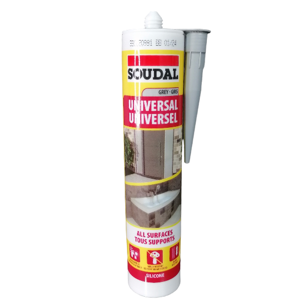 Soudal Acetoxy Silicone - Grey