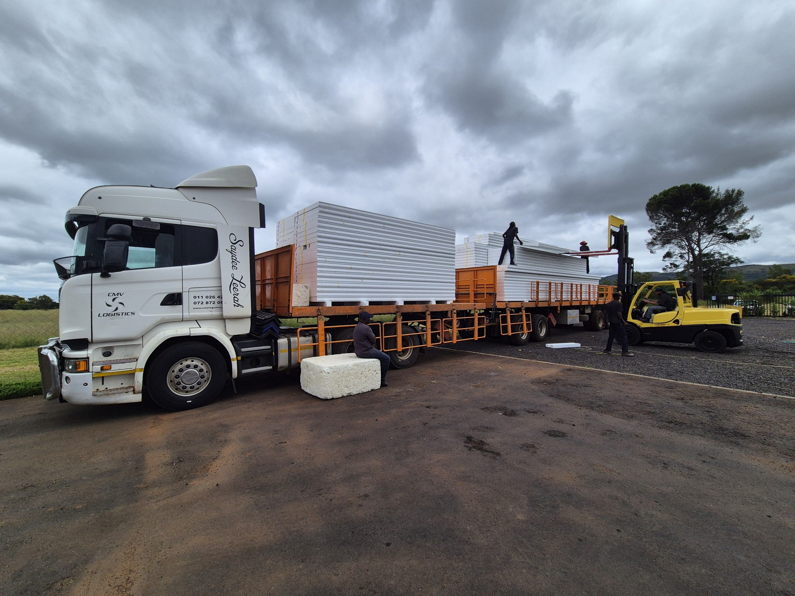 Panels organised for dispatch from Frigipan