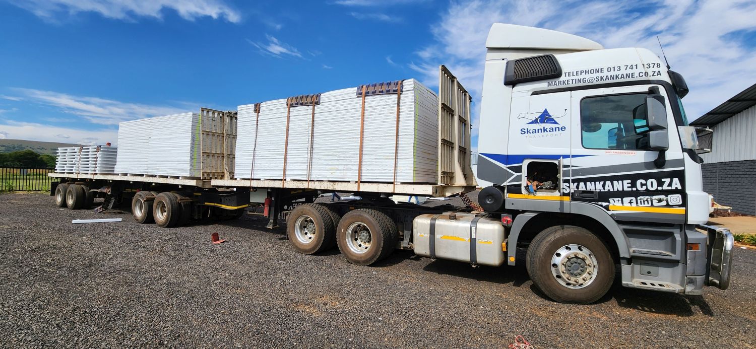 Prepared insulated panel supply in the Frigipan yard